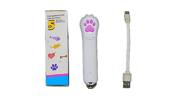ليزر بأشكال مختلفة للقطط يشحن من خلال منفذ usb