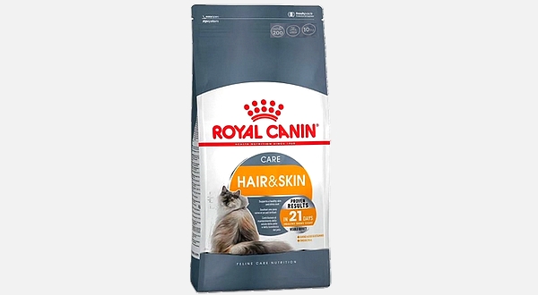 أكل قطط رويال كانن Hair Skin للقطط البالغة 4 أحجام مختلفة