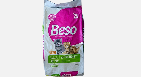 بيسو اكل جاف للقطط الصغيرة بنكهة الدجاج 15كيلو