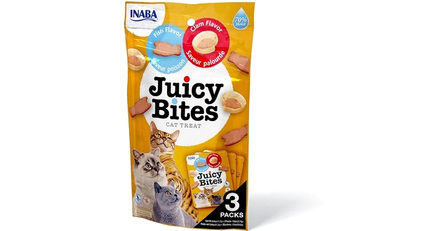 مكافأة قطط جوسي بايتس بنكهة السمك والمحار – 3×11غ من Anaba 