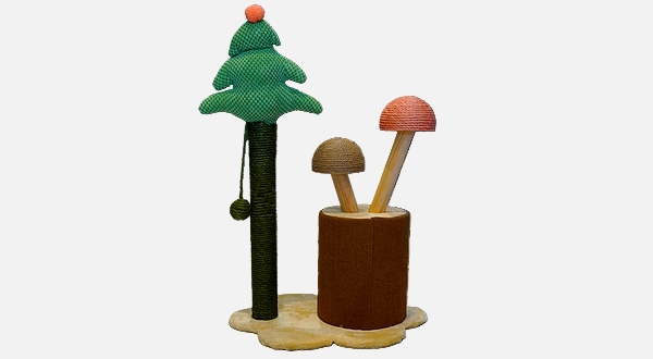 خداشة صغيرة للقطط شكل شجرة كريسماس