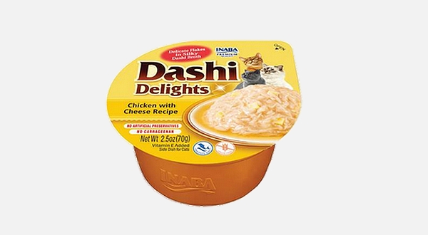 تونة داشي ديلايت أكواب بنكهة الدجاج مع الجبن من إينابا – 70 جرام