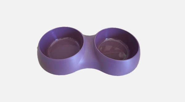 طبق بلاستيك دبل لون بني 