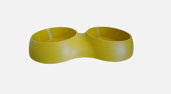 طبق بلاستيك دبل لون أصفر 