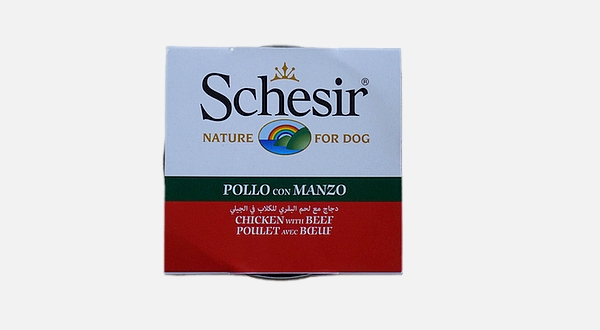 شيزر طعام رطب للكلاب بنكهة اللحم البقري والدجاج في الجيلي – 150 جرام