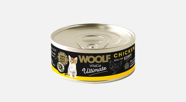 طعام القطط  وولف وايلدكات - باتيه الدجاج للقطط الصغيرة 85 جرام