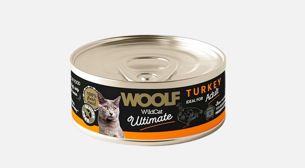 طعام القطط وولف وايلدكات - باتيه ديك رومي للقطط البالغة 85 جرام