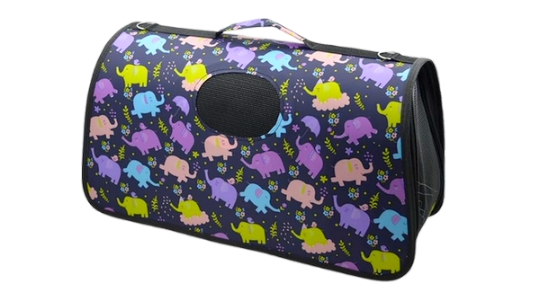 شنطة لحمل القطط والكلاب الصغيرة بتصميم فيل – لون أسود