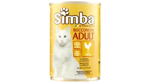 أكل قطط رطب سيمبا بالدجاج عالي الجودة – 415 جم