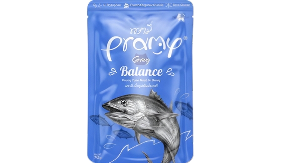 طعام قطط رطب من Pramy – نكهة تونة (Balance) 70 جرام
