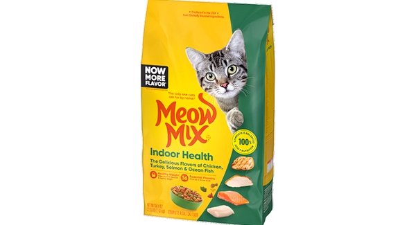 أكل قطط جاف Indoor Health من Meow Mix – يدعم الوزن والصحة 1.5كيلو