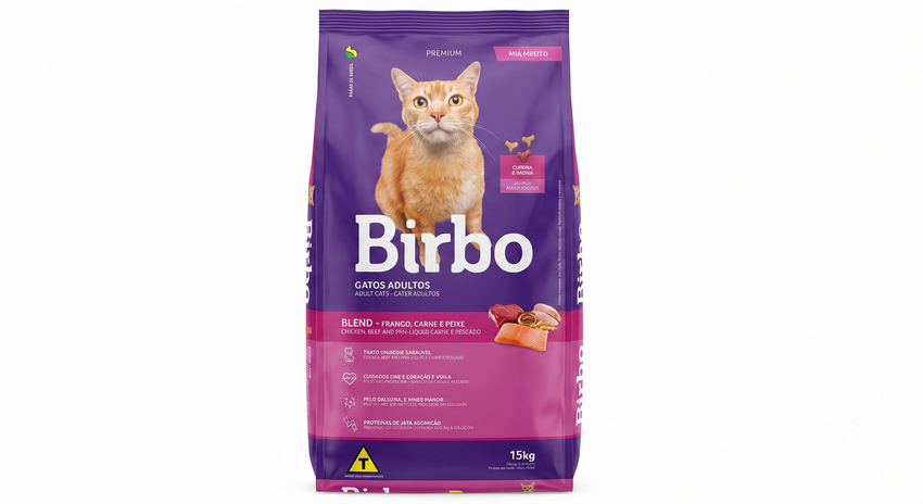 أكل للقطط الكبيرة birbo حجم 15 كيلوجرام