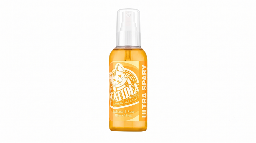 بخاخ كاتيديا CATIDEA Ultra Spray معطر ومزيل روائح للقطط 100 مل برائحة زهرة القرنفل والصنوبر